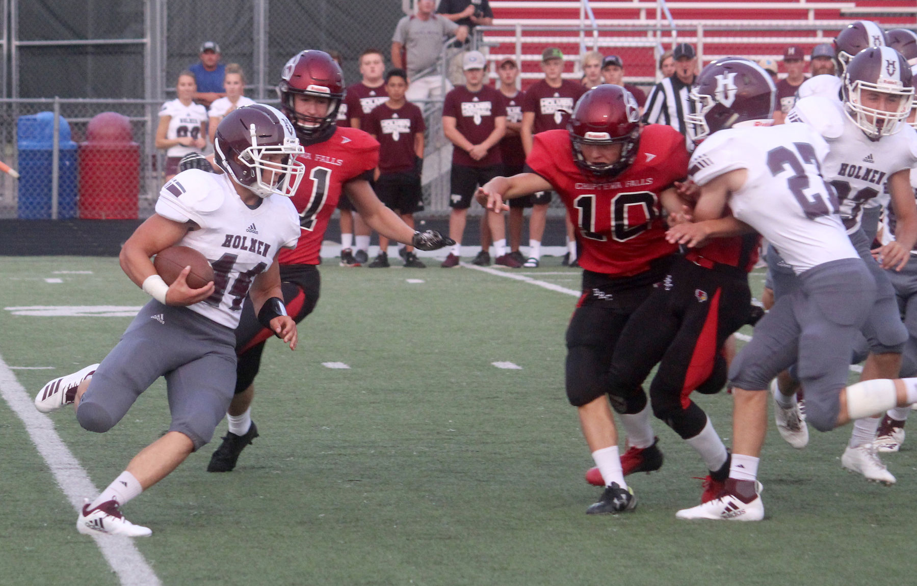 Holmen at Chi-Hi football 8-17-18
